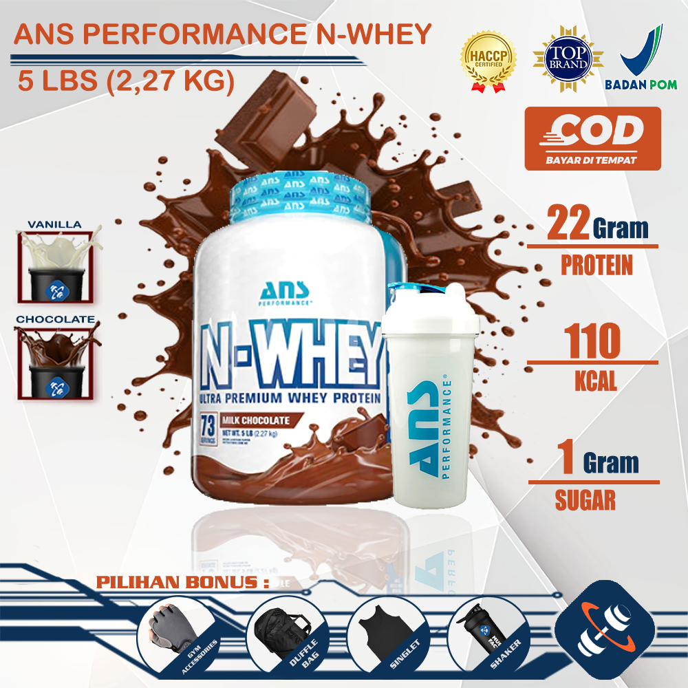 ANS Performance N Whey 5 Lbs Whey Protein BPOM ANS N-Whey