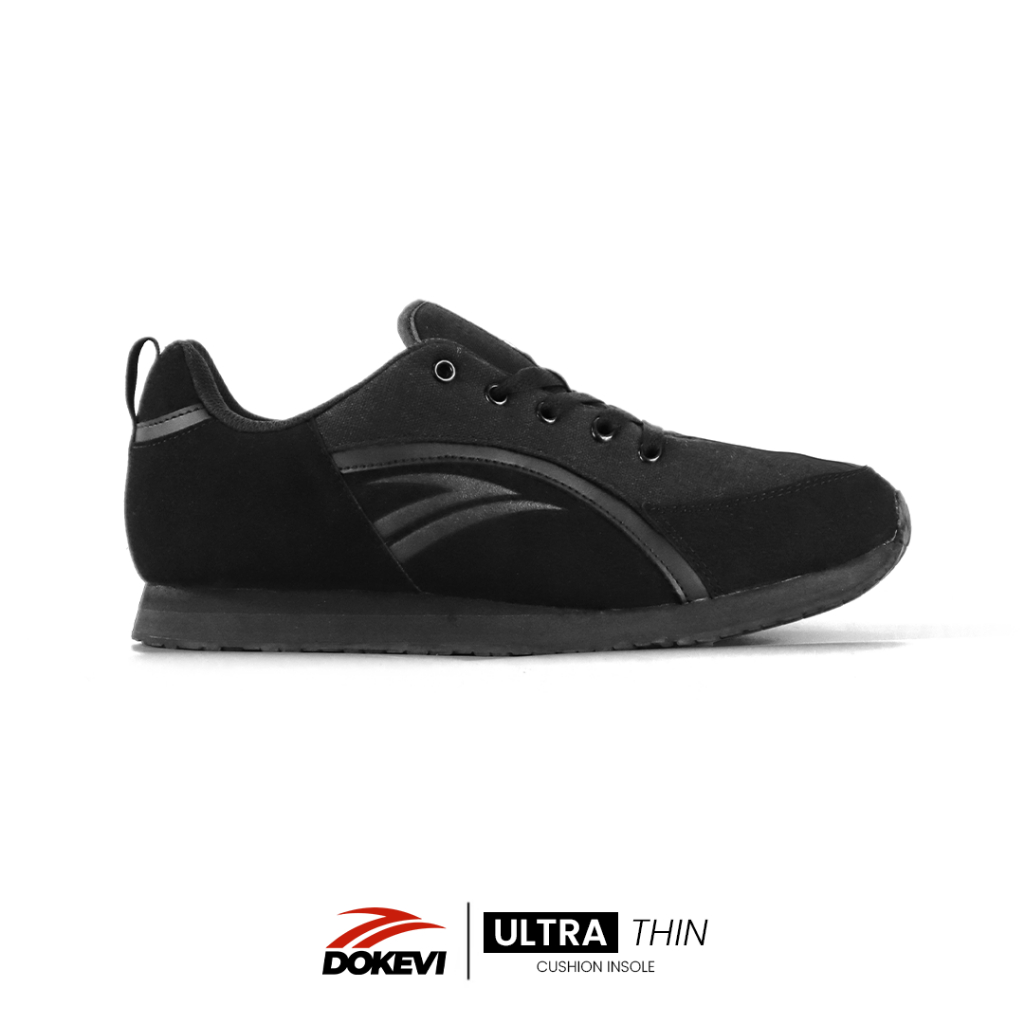 DOKEVI - Eclipse All Black | Sepatu Sneakers | Sepatu Casual