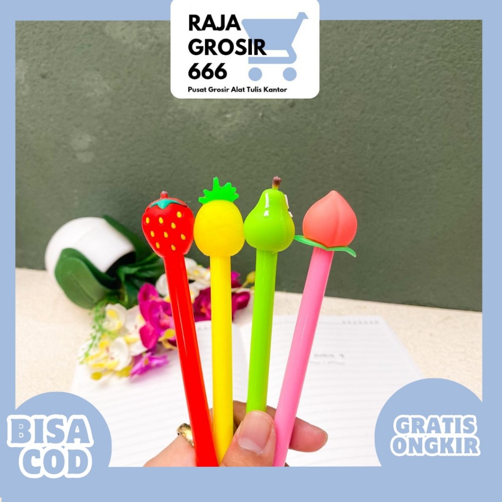 

PULPEN GEL KARAKTER BUAH-BUAHAN PGK-1905 PEN LUCU IMUT KADO UNIK SOUVERNIR