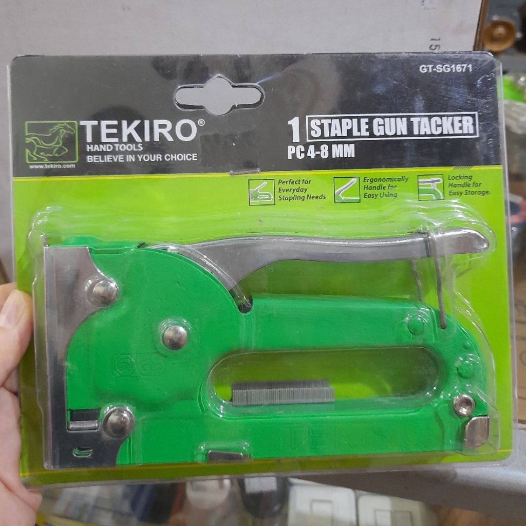 

TEKIRO Stapler tembak / Medium duty gun tacker 4mm - 8mm