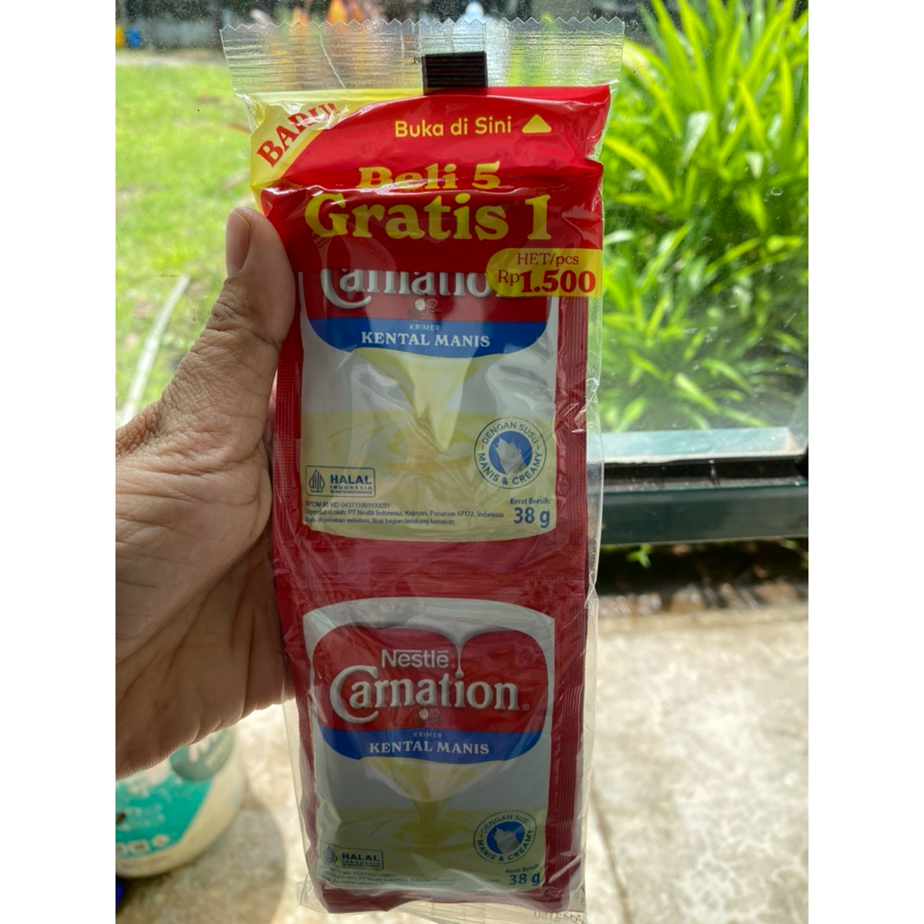 

Promo banting harga!!! Susu Carnation sachet beli 5 gratis1