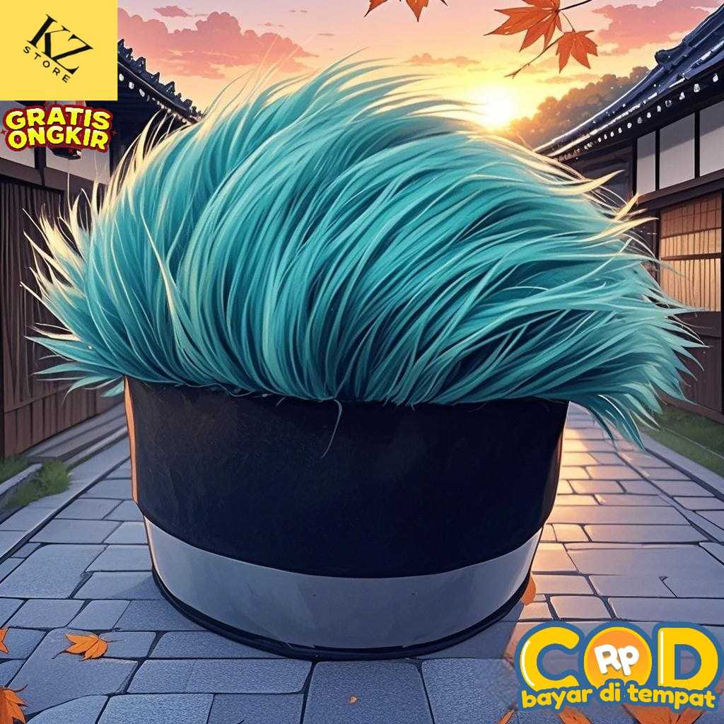 Topi Cosplay Original Topi Wig Rambut Panjang