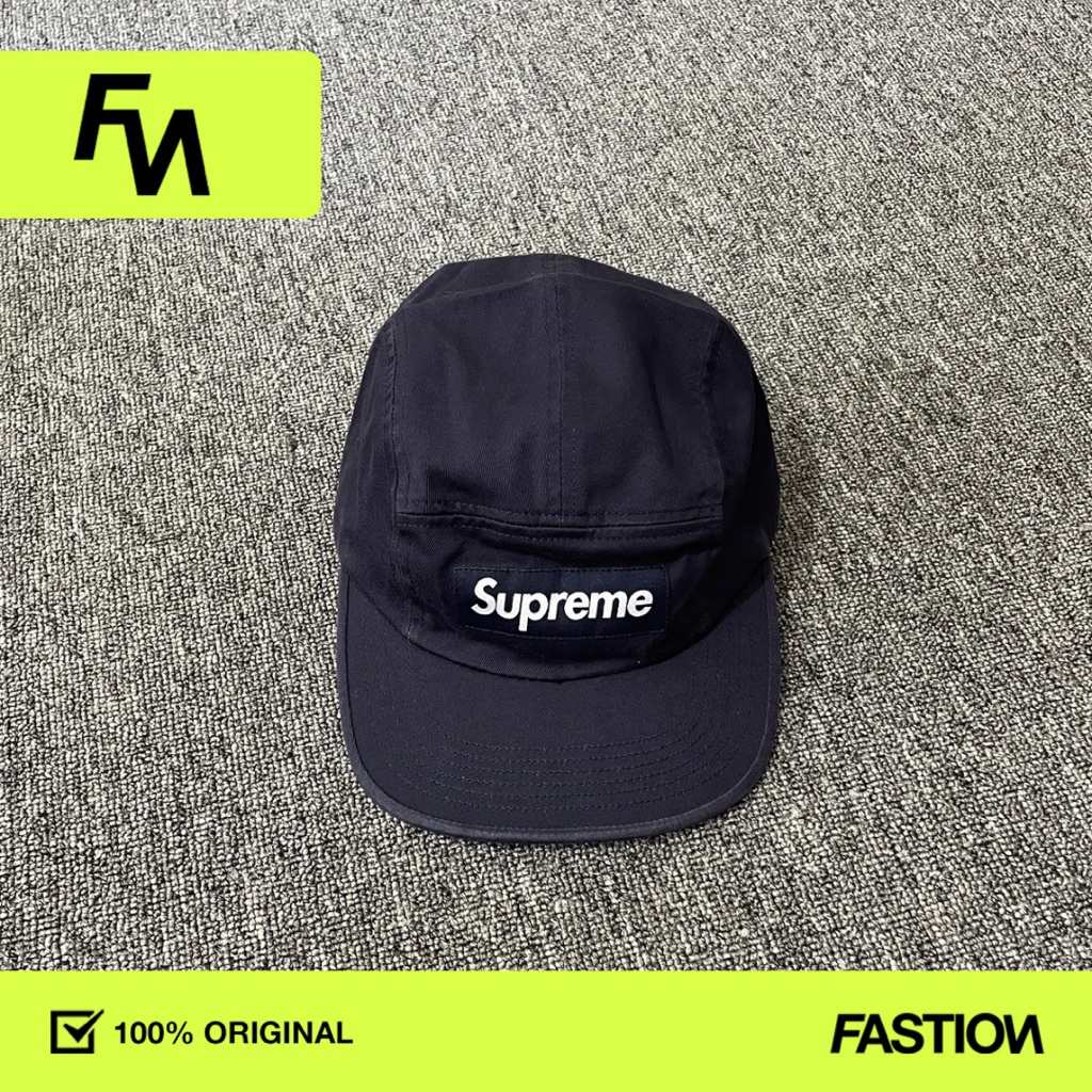 SUPREME CAMP CAP CHINO TWIL NAVY