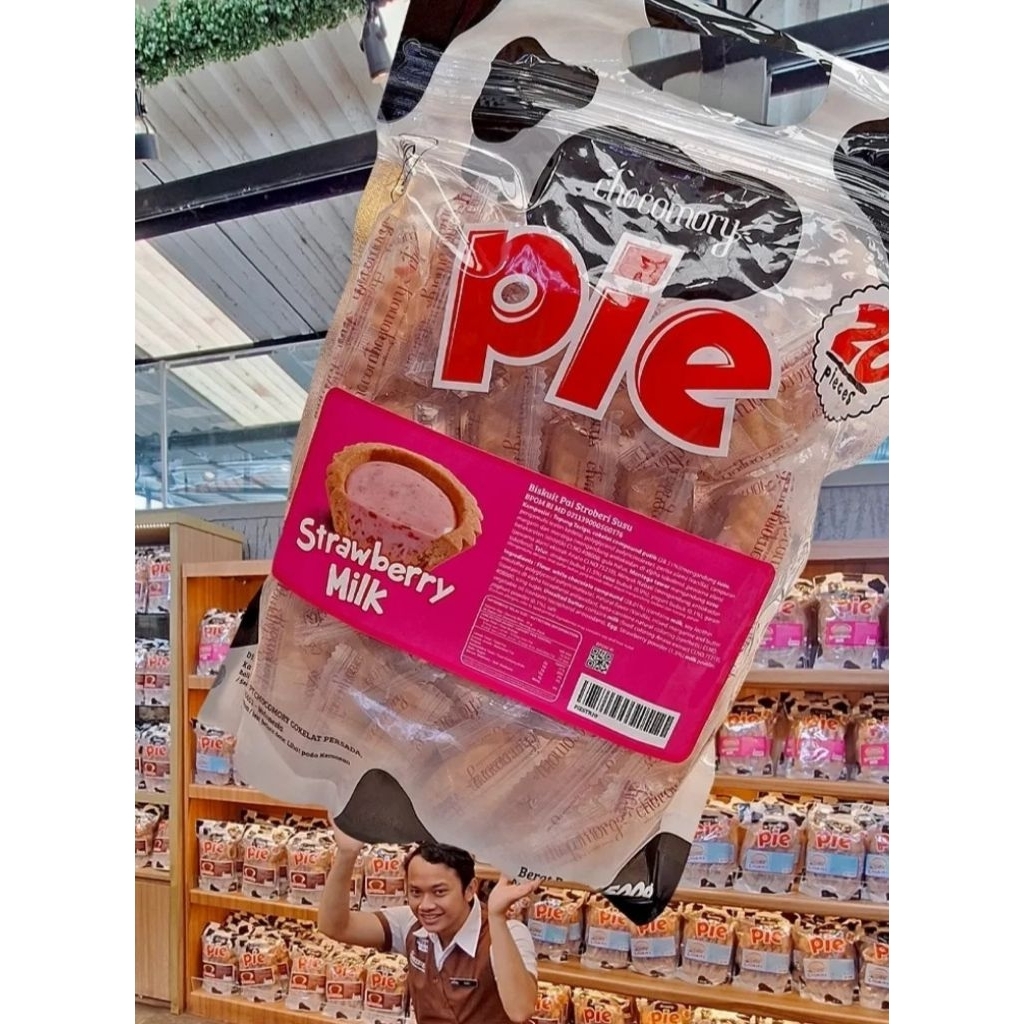 

Chocomory Pie Bandung - Rasa Strawberry isi 20