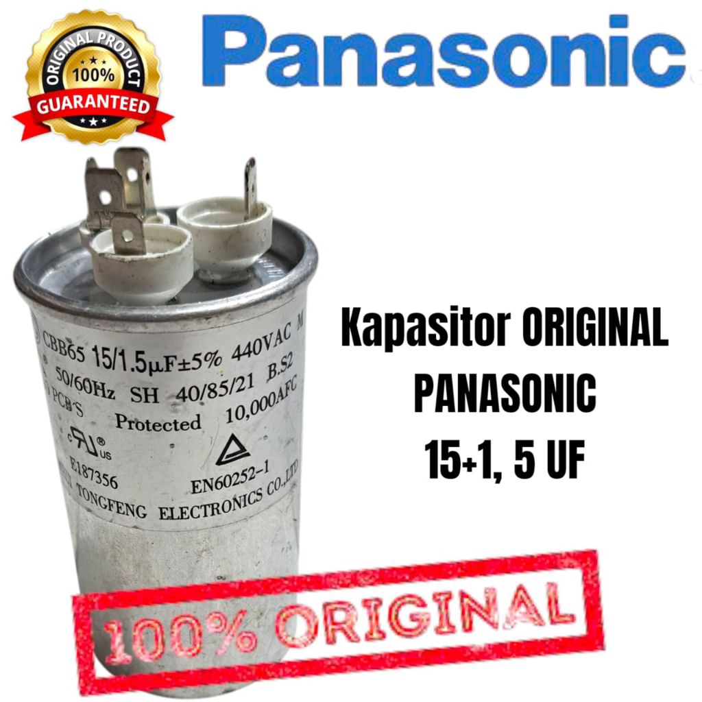 kapasitor AC PANASONIC 1/2 pk kapasitor Ac Panasonic  original