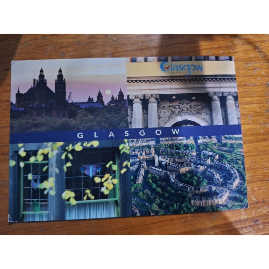 

kartu pos glasgow inggris/glasgow England postcard