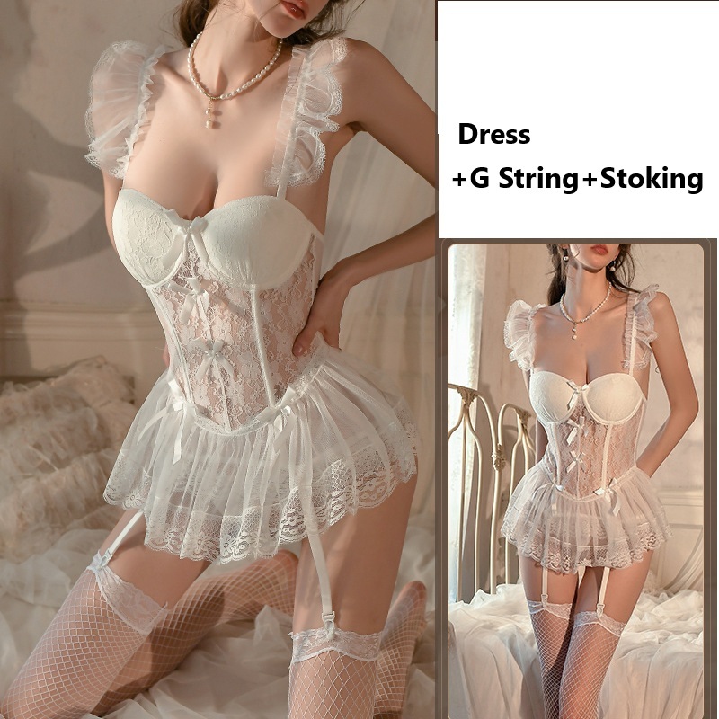 Baju Tidur Cup bra Sexy Lingerie Wanita (DD40)