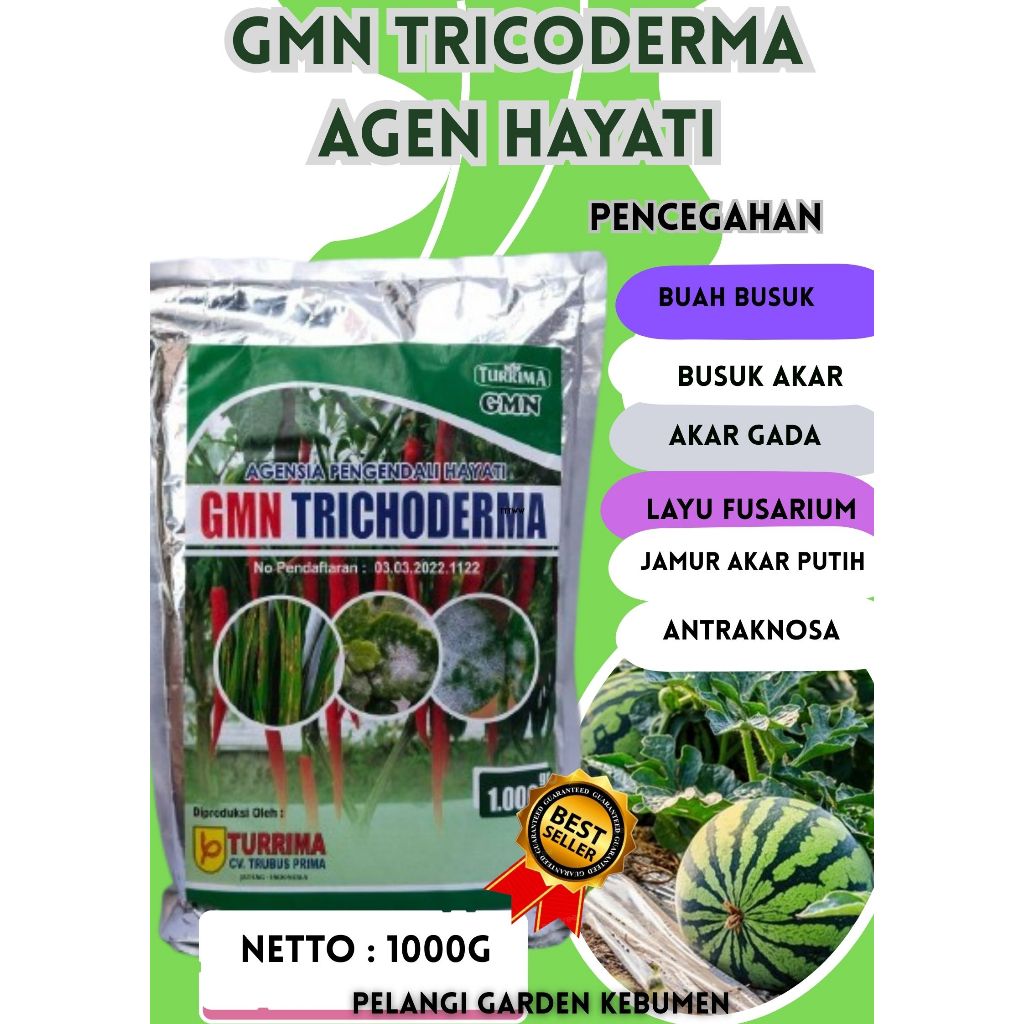 SOLUSI PETANI  Trichoderma Alami, Trichoderma Atriviride, Trichoderma Asam Humat Isi 1kg
