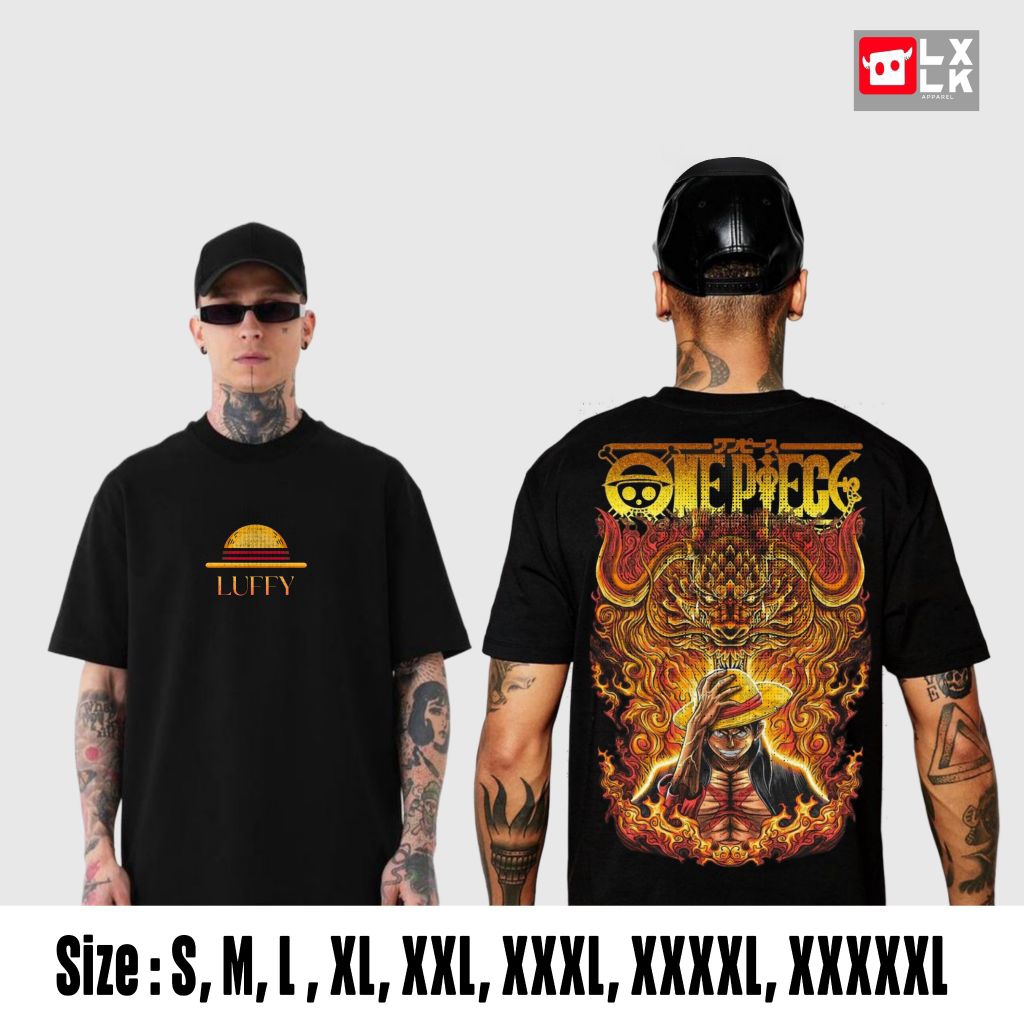 Kaos One Piece XXXXXL All Size | Distro Premium | Jumbo Bisa