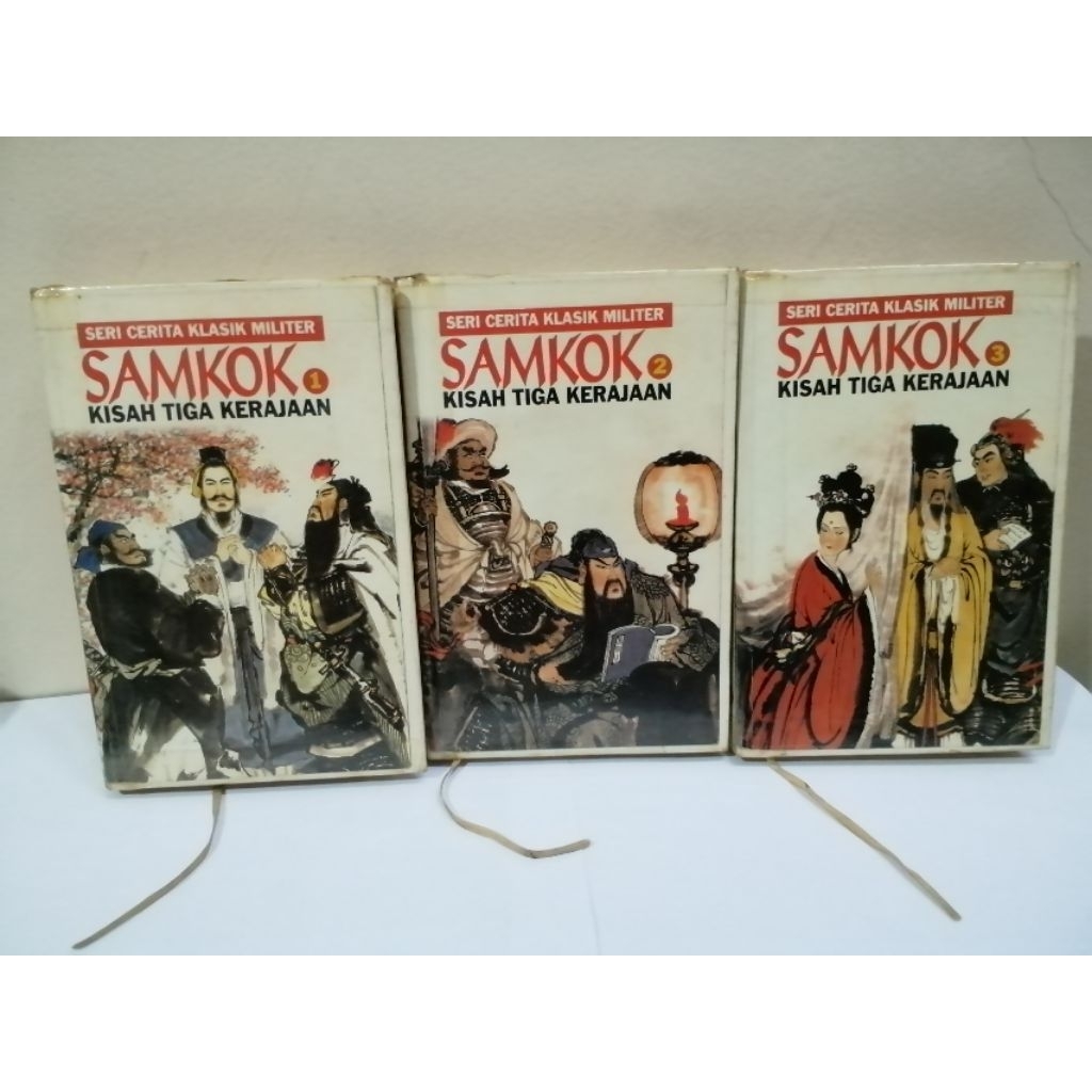 3 Buku SAMKOK Kisah Tiga Kerajaan, seri cerita klasik militer, hard cover, bersampul