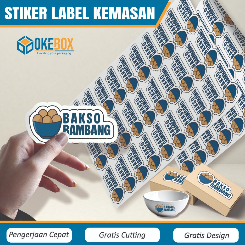 

Sticker stiker setiker label makanan custom harga murah aesthetic jualan kecil keren stiker vinyl transparan svt3