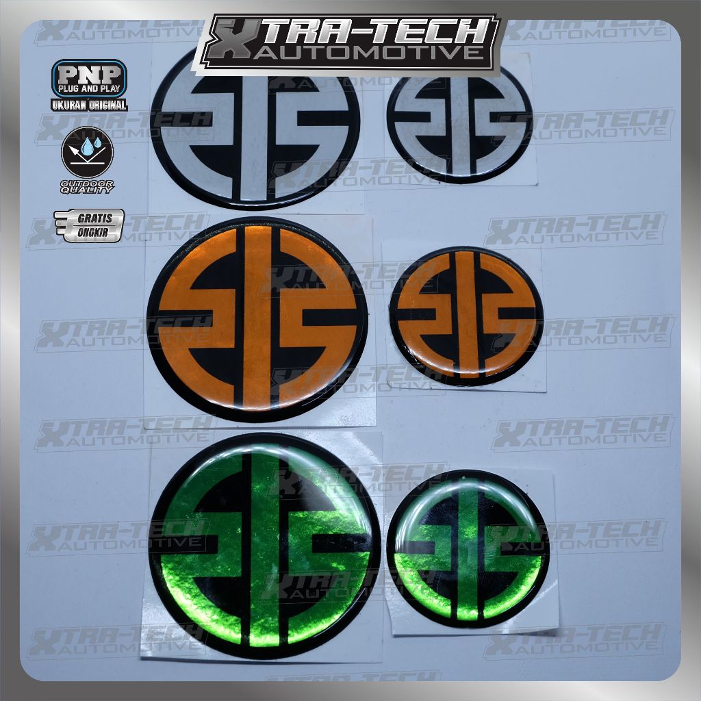Emblem timbul New Kawasaki / emblem kawasaki bulat / emblem kawasaki h2