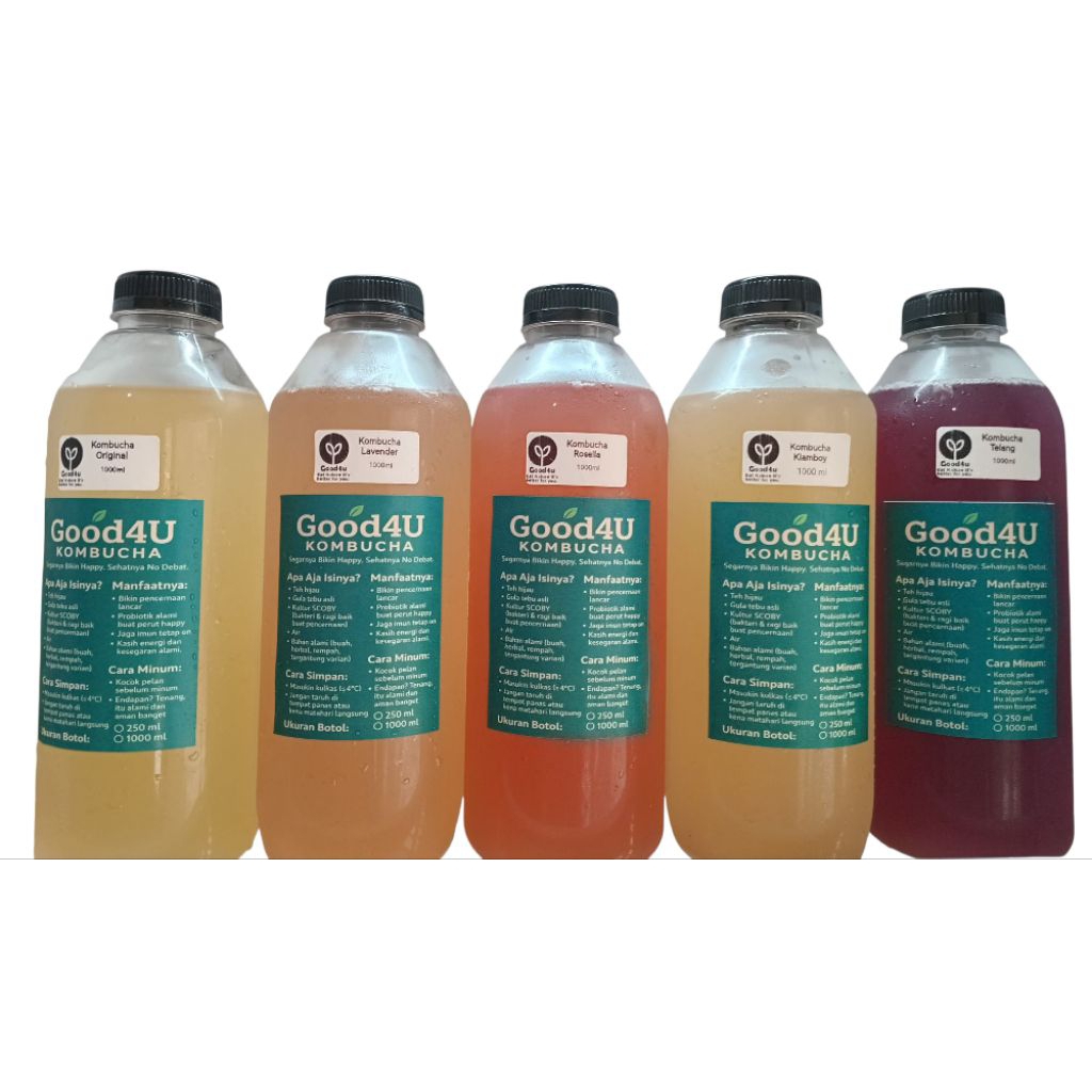 

Teh Kombucha Minuman Probiotik Ukuran 1 Liter