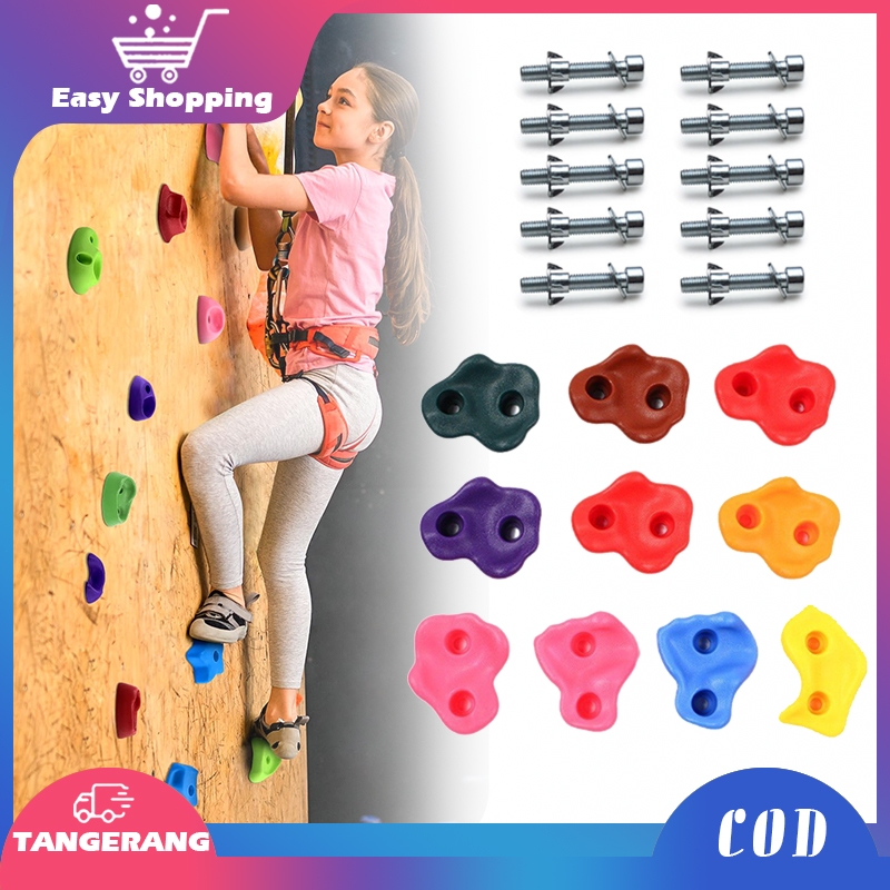 10pcs Point Wall Climbing Panjat Tebing Anak Dewasa Aneka Warna Poin Panjat Tebing Panjat Tebing