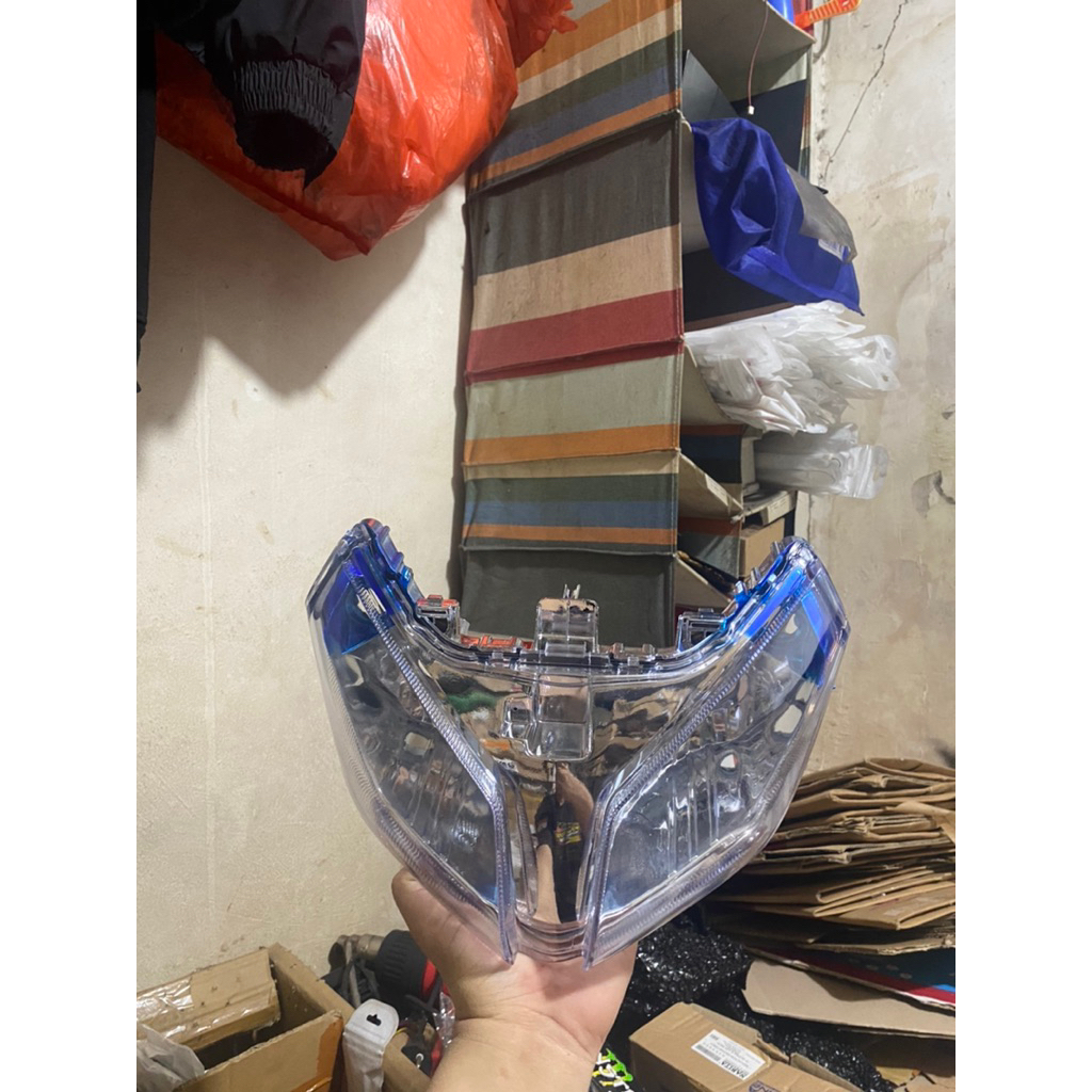 CUSTOM biru REFlektor Vario Tecno 110 karbu kualitas Top