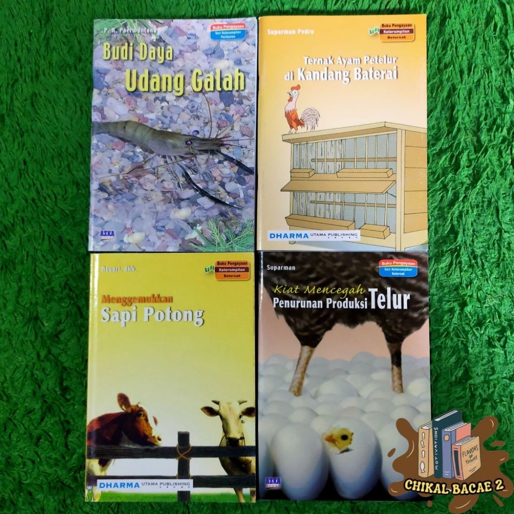 ORIGINAL BUKU BUDI DAYA UDANG GALAH TERNAK AYAM PETELUR DI KANDANG BATERAI MENGGEMUKAN SAPI POTONG K