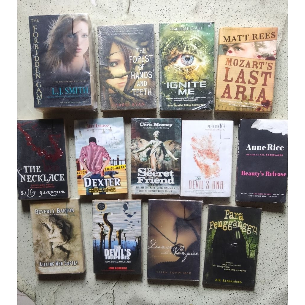 Buku Novel Fiksi - Misteri - Crime; FORBIDDEN GAME, Mr. DARCY, VAMPIRE, THE FOREST OF HANDS AND TEET