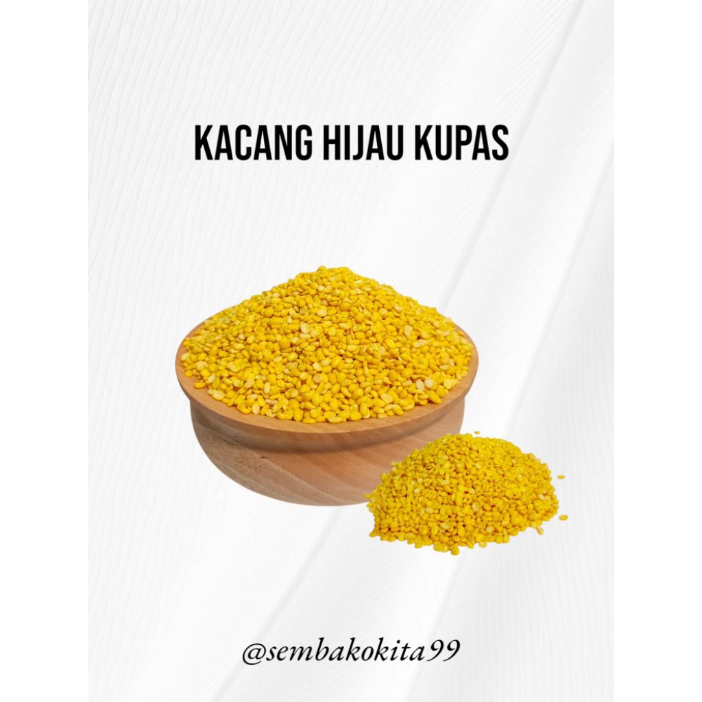 

Kacang Hijau Kupas Import Premium 1Kg Fresh