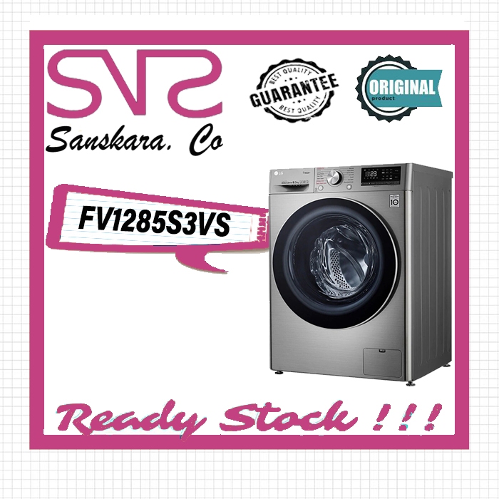 LG FV1285S3VS MESIN CUCI WASHER 8.5 KG FV-1285S3VS FV1285 1285S3VS