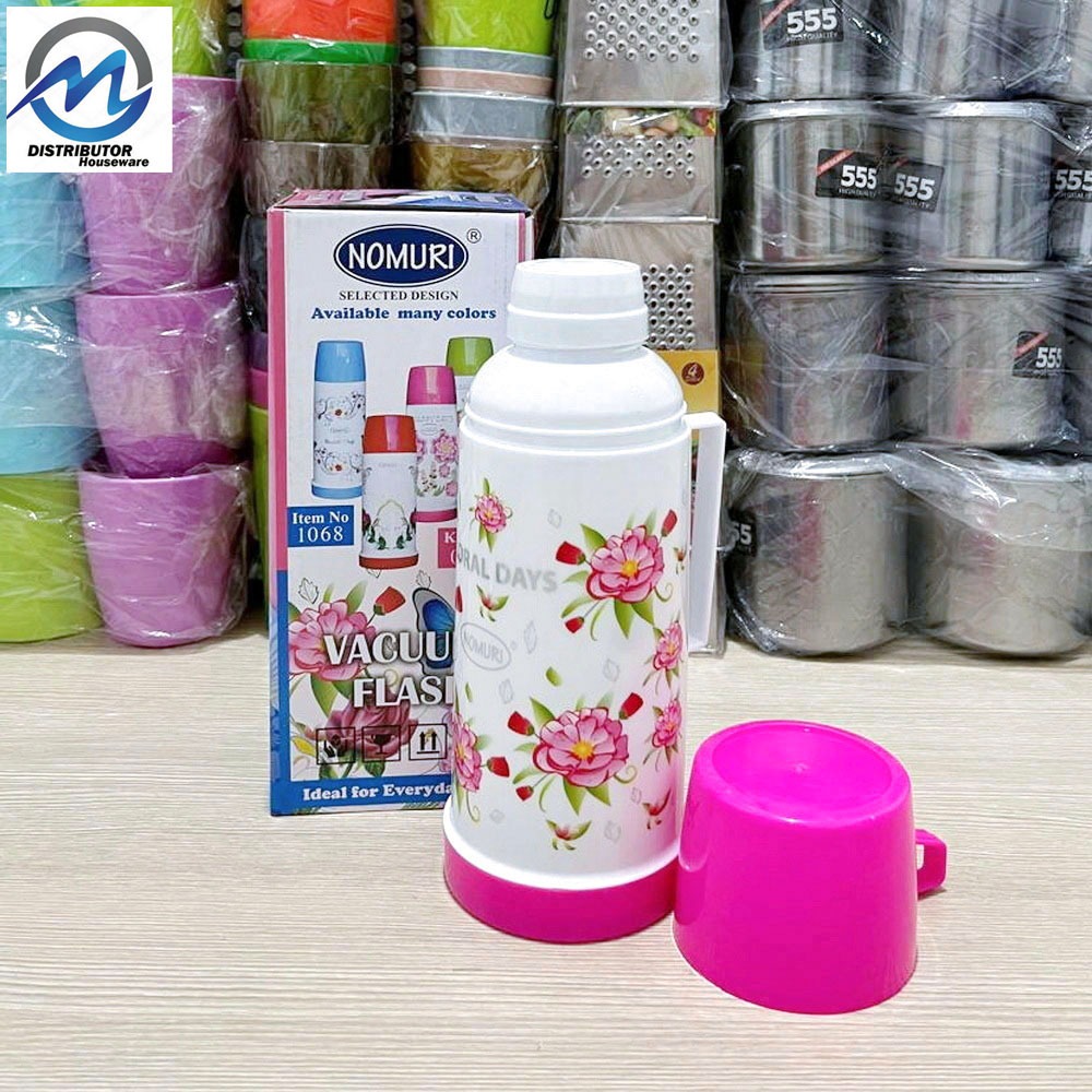 Termos Air Kaca Nomuri / Vacuum Flask Kecil 0.68 Liter