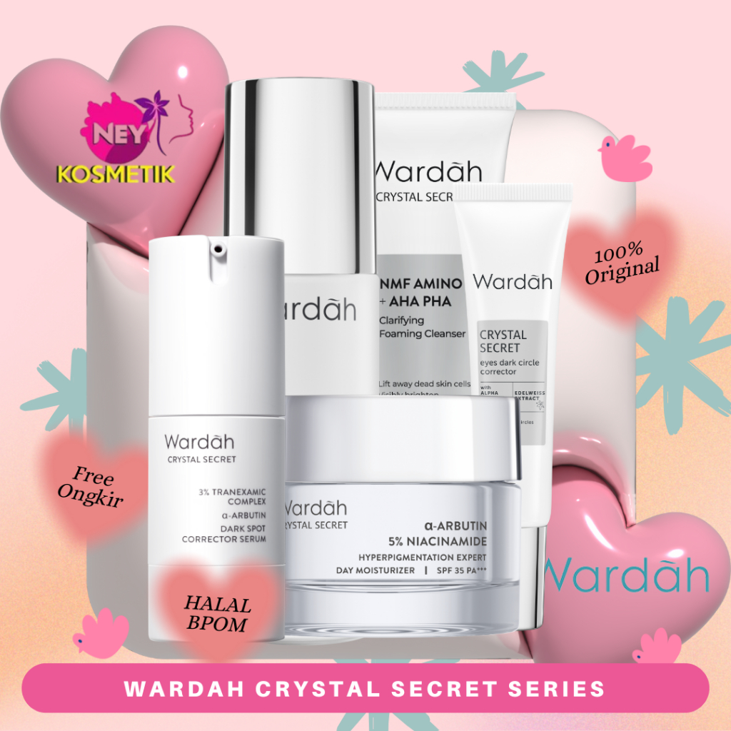 ❣️NEYKOSMETIK❣️Wardah Crystal Secret Series - Rangkaian Skincare Untuk Mencerahkan dan Melembabkan -