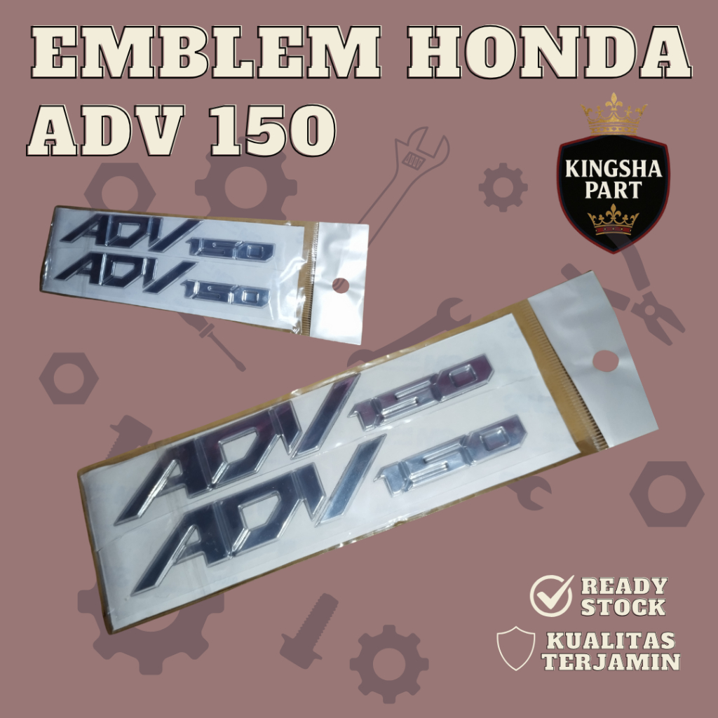 Emblem Timbul  3D  ADV 150 Stiker Sticker DV 150 Logo ADV 150 Emblem Motor 3D ADV 150