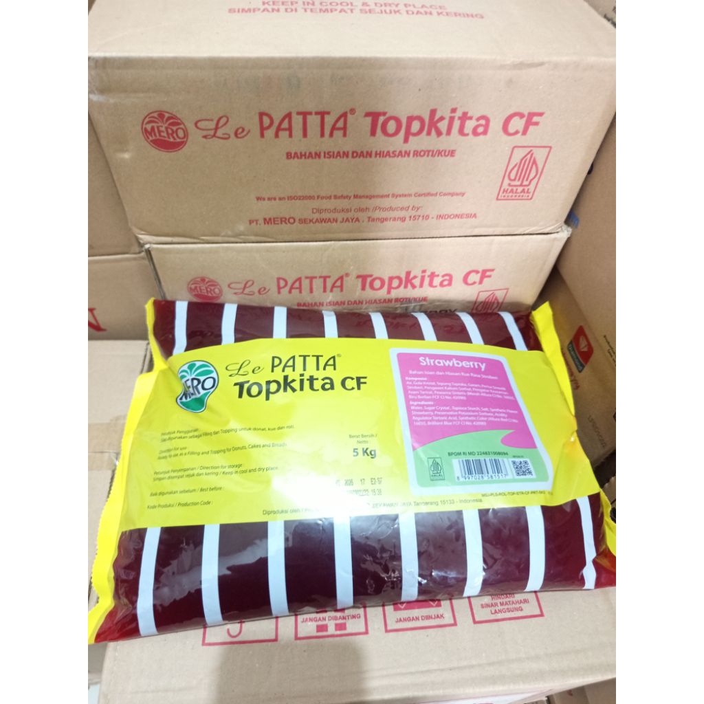 

SELAI STRAWBERRY LEPATTA SELAI STOBERI/BLUBERI 5KG (1 BANTAL)