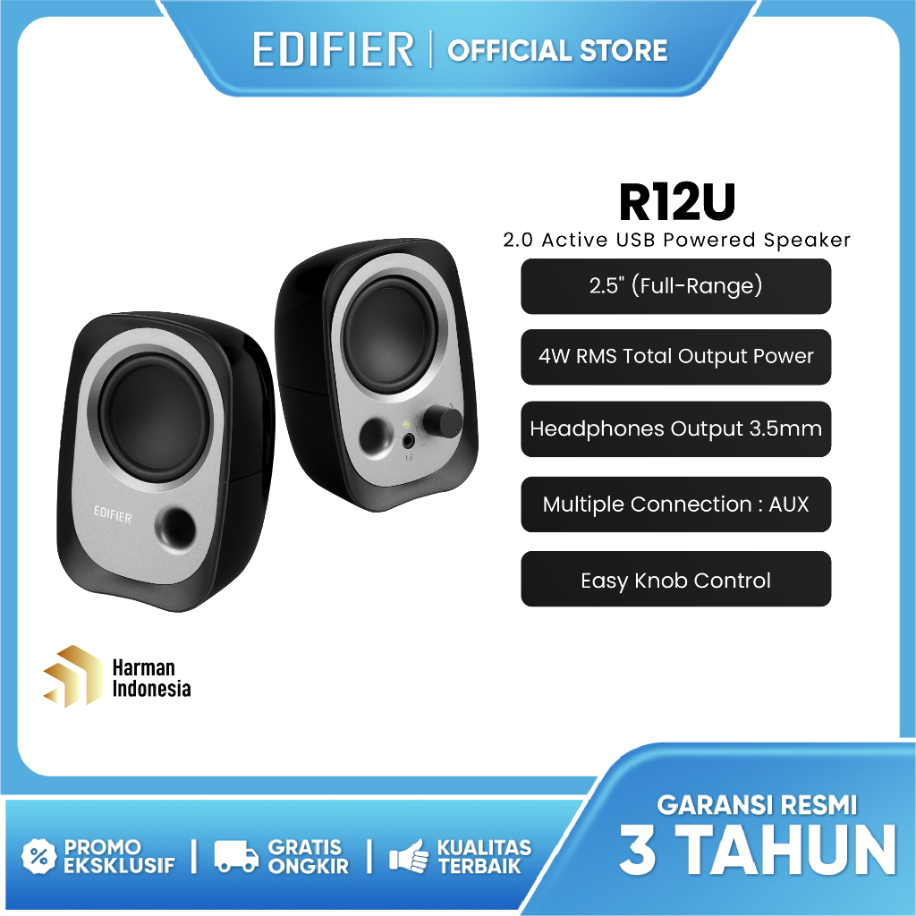 Cse - EDIFIER R12U 2.0 Active USB Powered Speaker