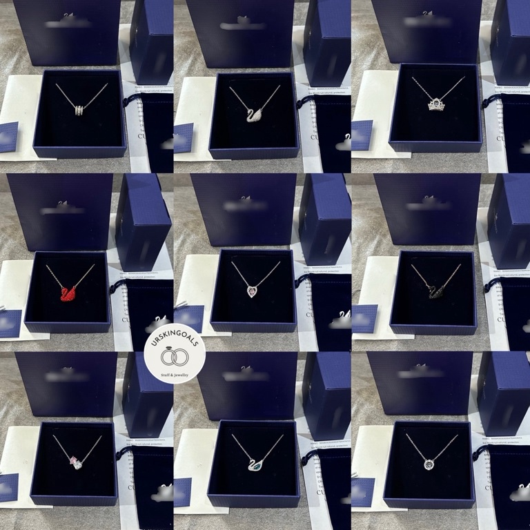 KODE D32P Kalung Swarovski  Swarovski Necklace  Swarovski Swan Necklace Kalung ORIGINAL 1