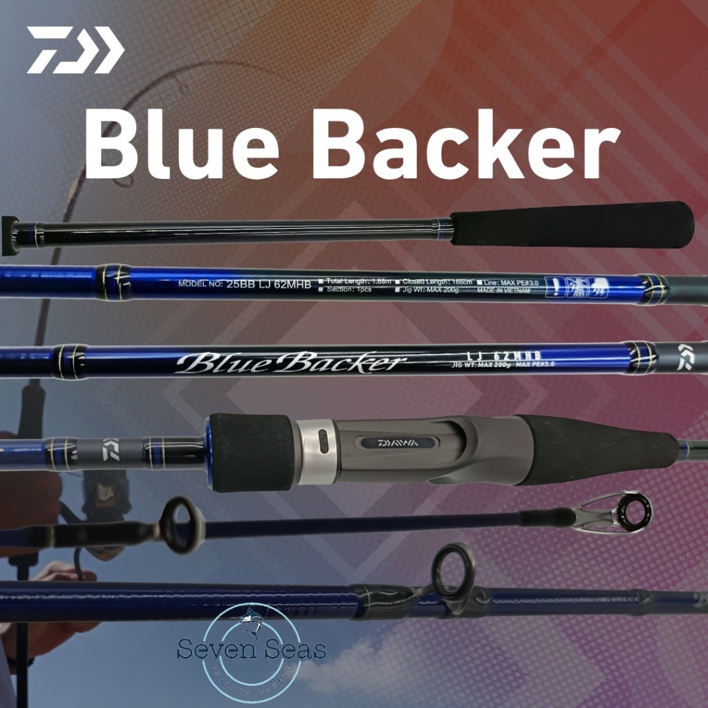 Daiwa Blue Backer LJ & J Model Light Jigging Rod Model 2025 Joran Pancing