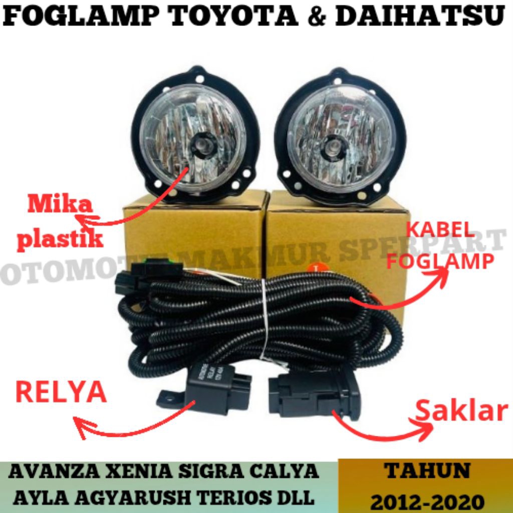 Foglamp Avanza Xenia Agya Ayla Sigra Calya 2021-2019 Best Seller termurah