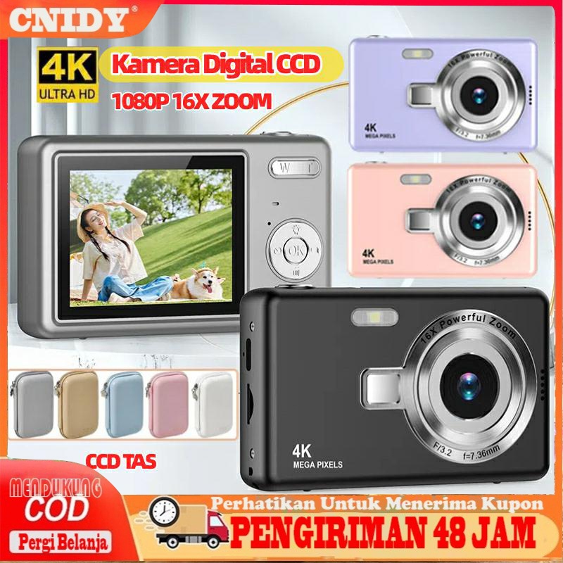 kodaline_shop Camera Dital Camera Dicam Kamera Pocket Kamera 48MP Kamera Mini / Kamera Saku Model