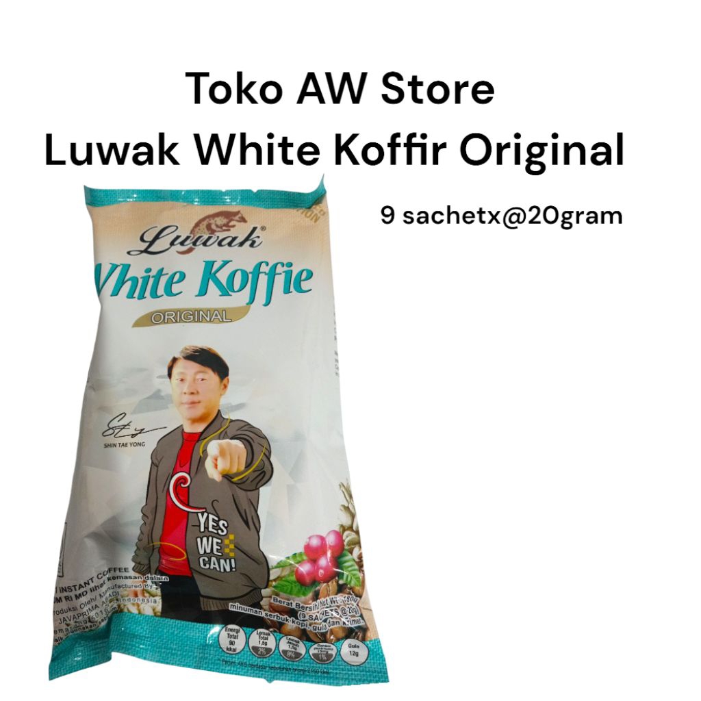 

Luwak White Koffie Renceng isi 9sachetx@20gram
