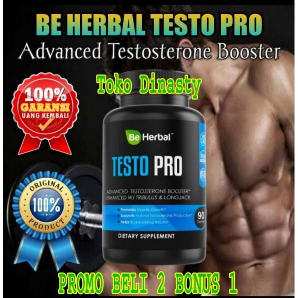 Suplemen Fitness Pria Pembesar Otot Terbaik Testo Pro Be Herbal