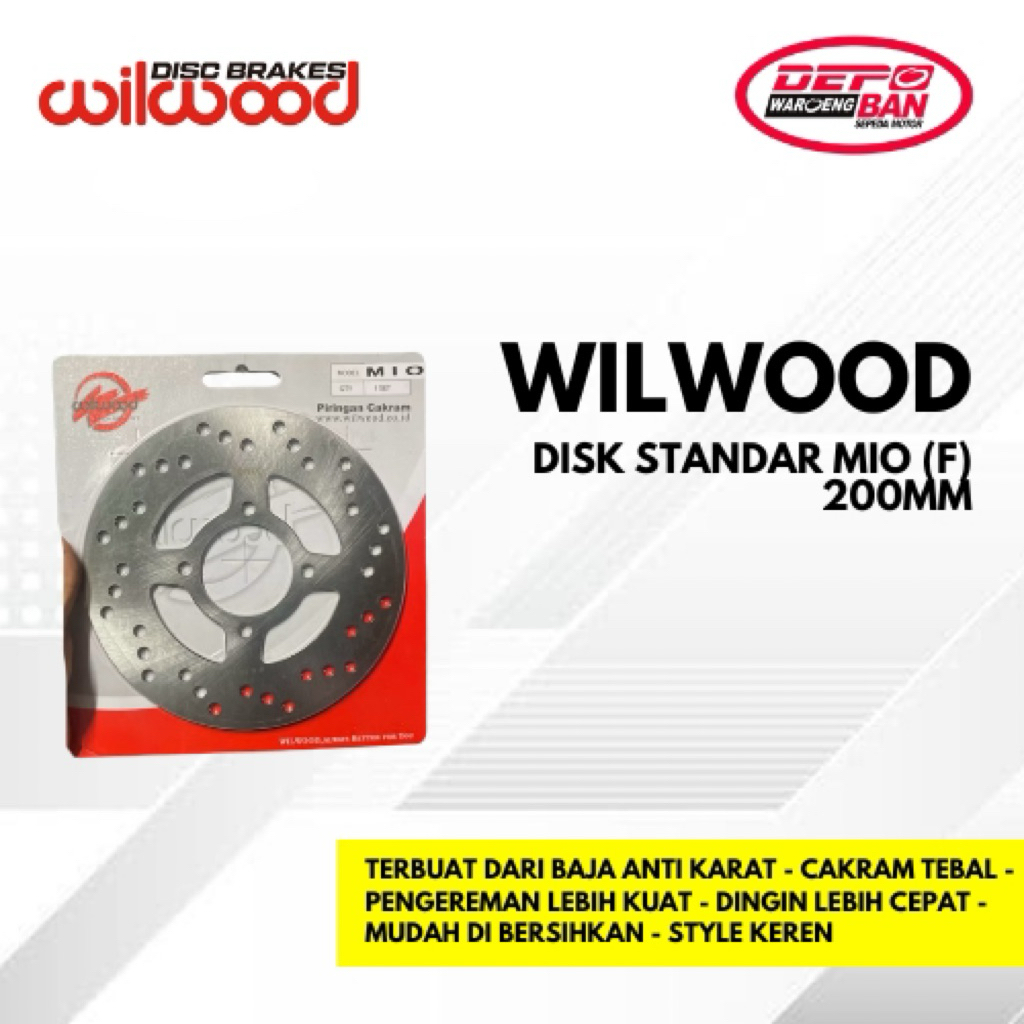 DISK STANDAR MIO (F) 200mm MERK WILWOOD ORIGINAL NEW