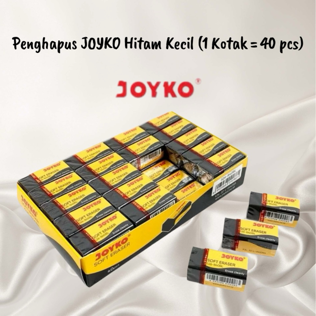 

ATK - Penghapus JOYKO Hitam Kecil (1 kotak = 40 pcs)