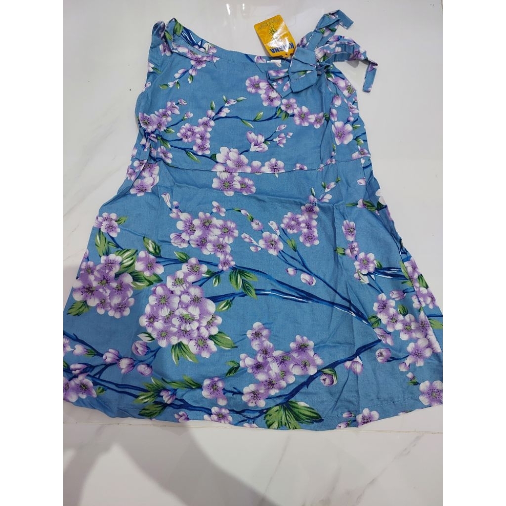 Baju Dress Bali Joger Anak Perempuan Tanpa Lengan 1 Tahun