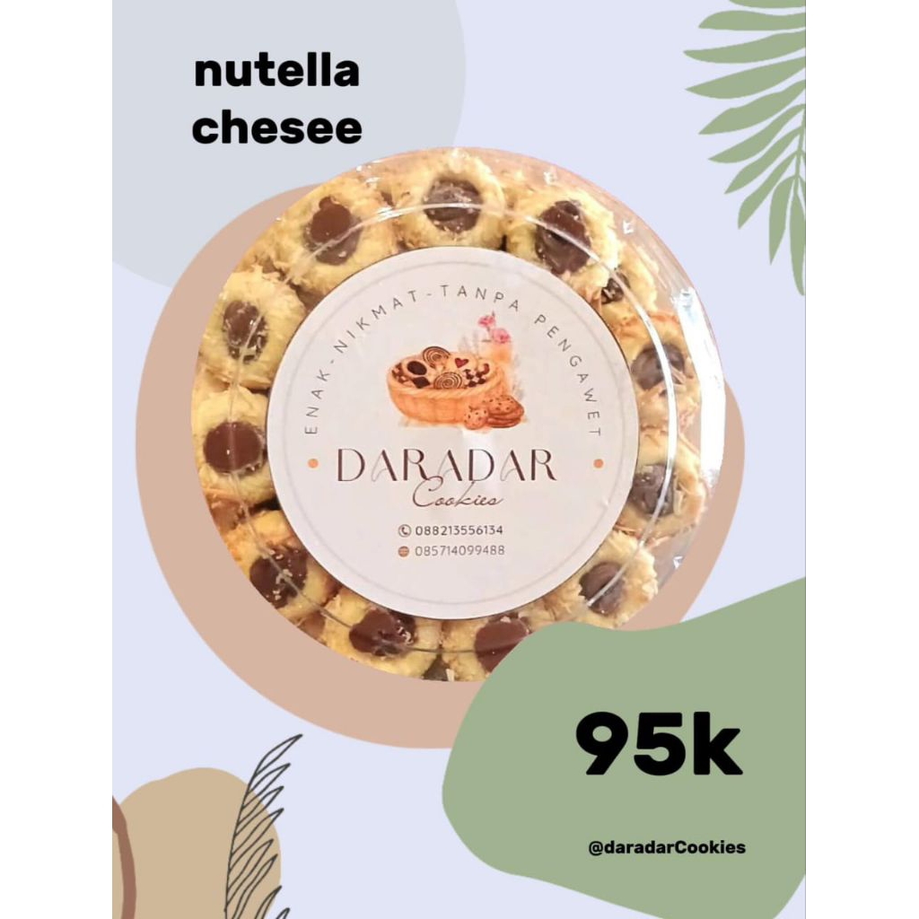 

Daradar nutella keju cookies
