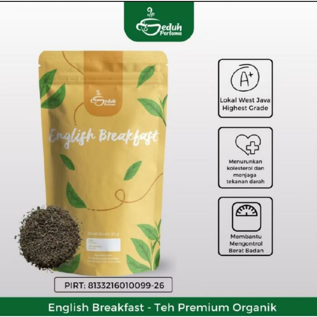 

Seduh Pertama English Breakfast Teh Premium Organik