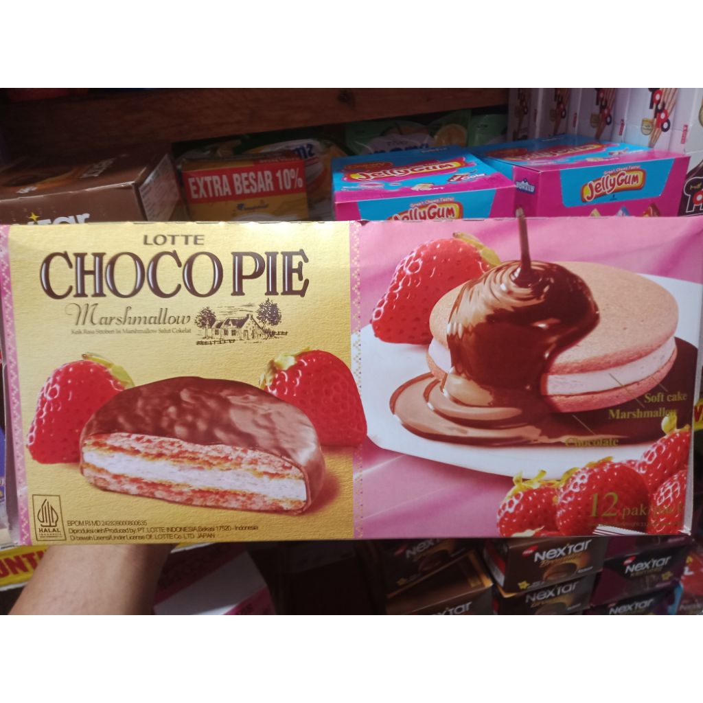 

Chocope Marshmallow Rasa Strawberry 12Pcs