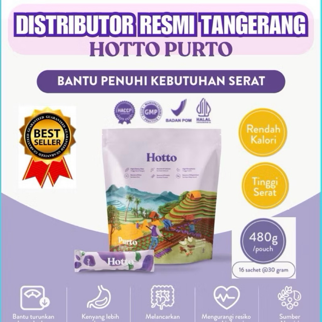 

PROMO!!! Hotto Purto Multigrain 1 Pouch (16 sachet) - Oat swedia - Makanan instan sehat diet - Sereal sarapan - Hotto tangerang tangsel