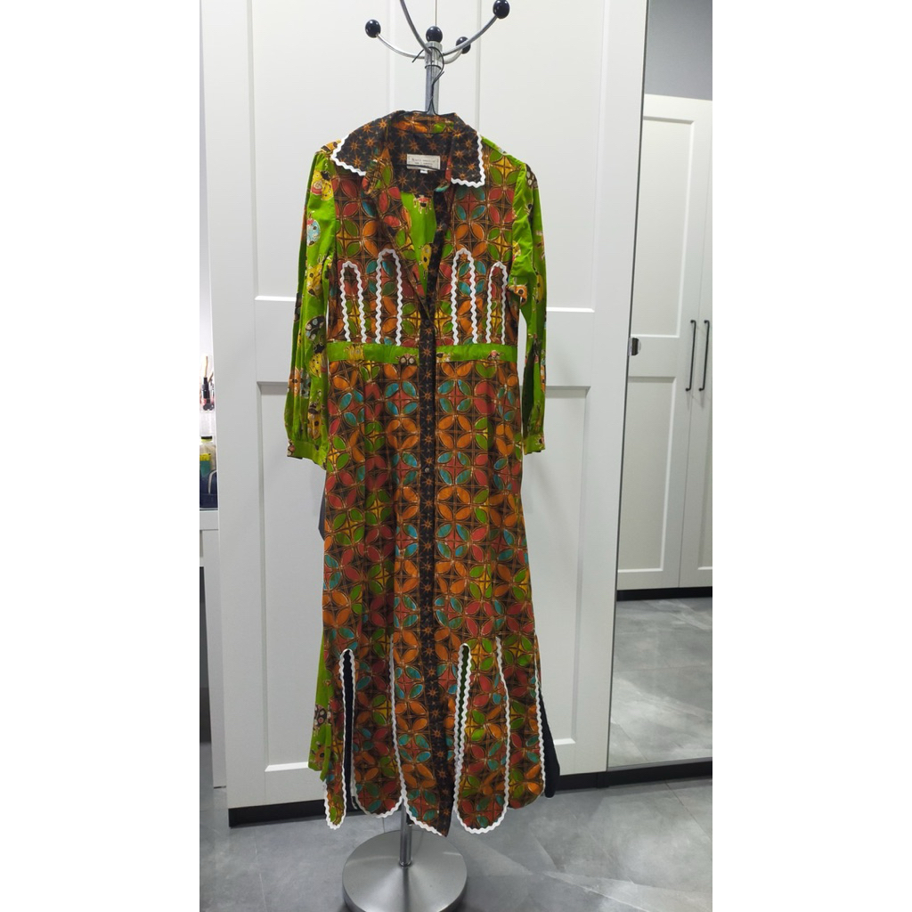 Batik amarillis nine dress tulis wonogiren