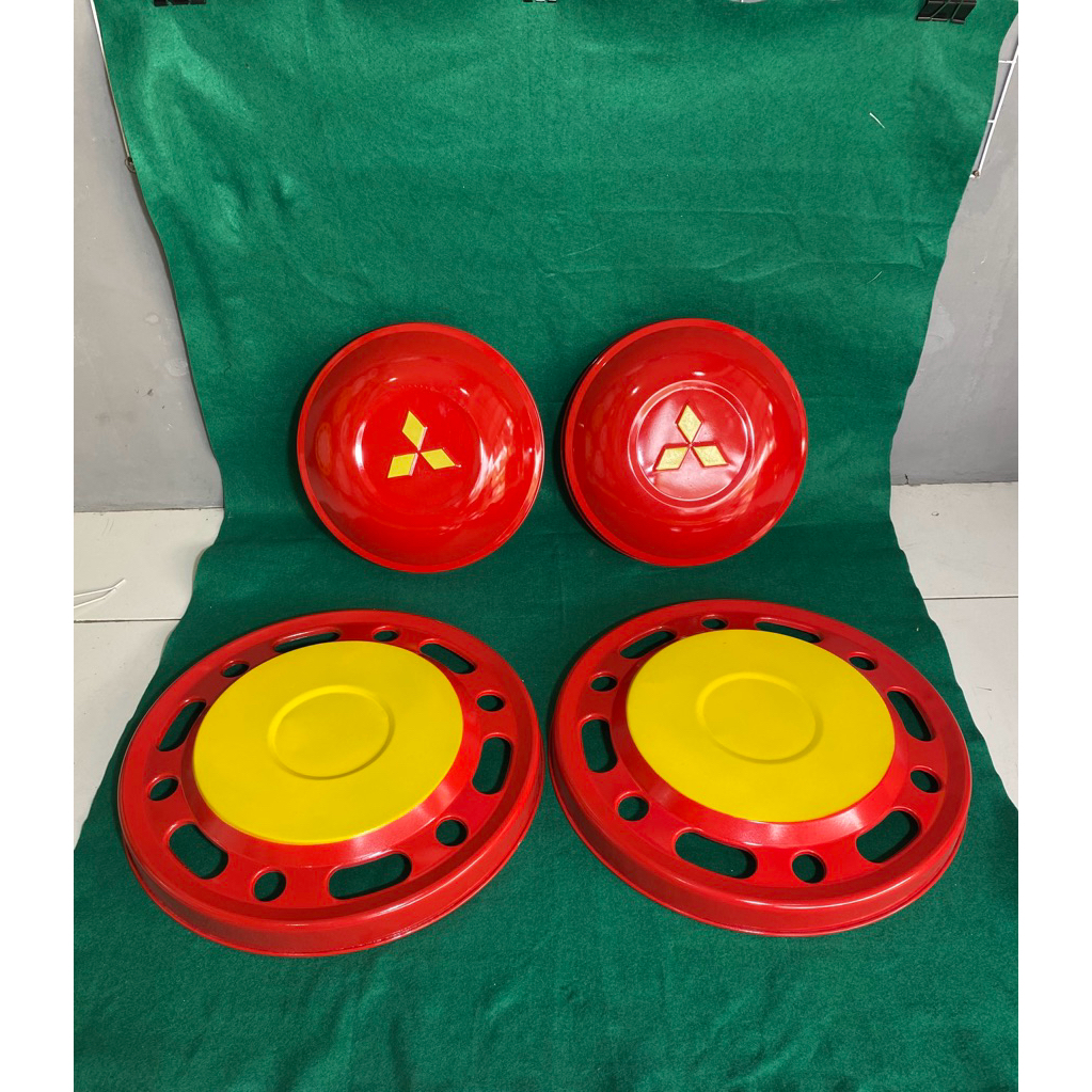 (4Biji) Weldop Couple Set Cepuk Kupluk+Adiputro Bulat Oval Ring15&16 velg truck engkel canter