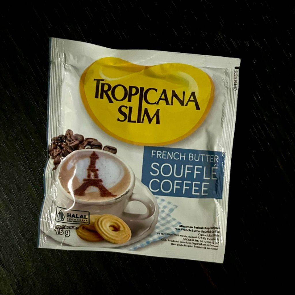 

Tropicana Slim French Butter Souffle Coffee Sachet eceran