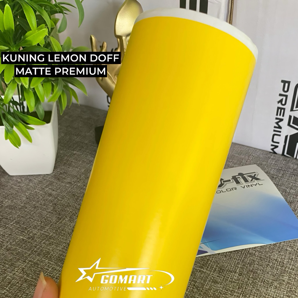 skotlet motor kuning lemon doff matte sticker scotlite profix kuning lemon dop premium