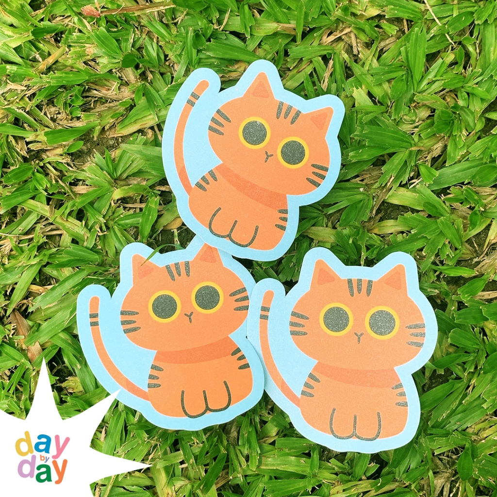 

daybyday - sticker kucing meow series pastel | sticker laptop | sticker lucu