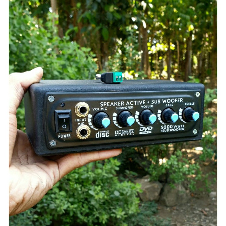 KODE H33H POWER MINI 12 VOLT AMPLIFIER TDA DOUBLE CHANNELKARAOKE SUBWOOFER