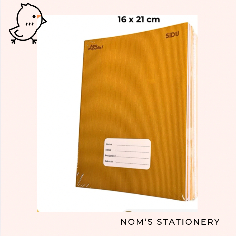 

Buku Tulis SIDU SAMPUL COKLAT 40 Lembar / Sidu Kraft Craft 40 Lembar ( 1 Pack isi 10 Buku )