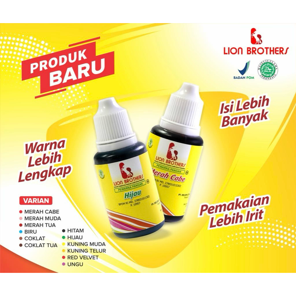 

Pasta Perisa Lion Brothers 35 Gram Berbagai Rasa