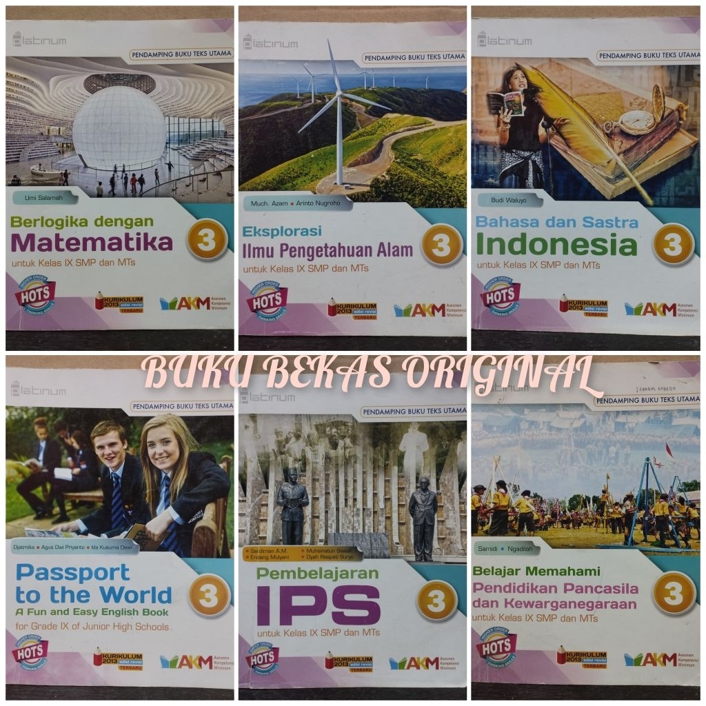 Matematika Bahasa Indonesia Inggris IPA IPS  Pendidikan Pancasila SMP Kelas 9 Kurikulum 2013 Revisi 